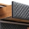 Armen Living Coco Rustic Oak Wood and Faux Leather Dresser LCCODRBAL - alternate 2